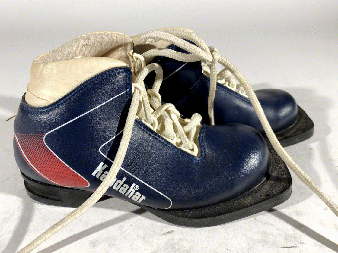 Kandahar Kids Vintage Nordic Norm Cross Country Ski Boots Size EU30 US12 NN 75mm