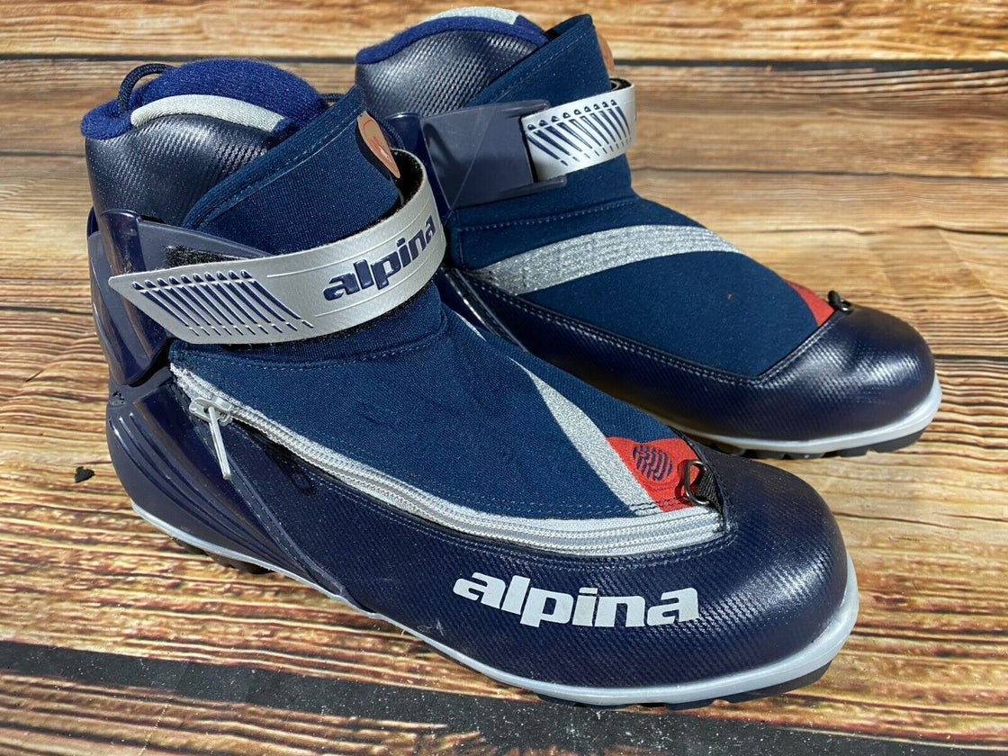 Alpina ST21 Nordic Cross Country Ski Boots Size EU42 US9 NNN bindings