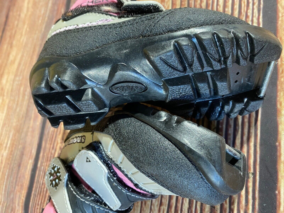 Fischer Snowstar Nordic Cross Country Ski Boots Kids Size EU26 US9 NNN F-641