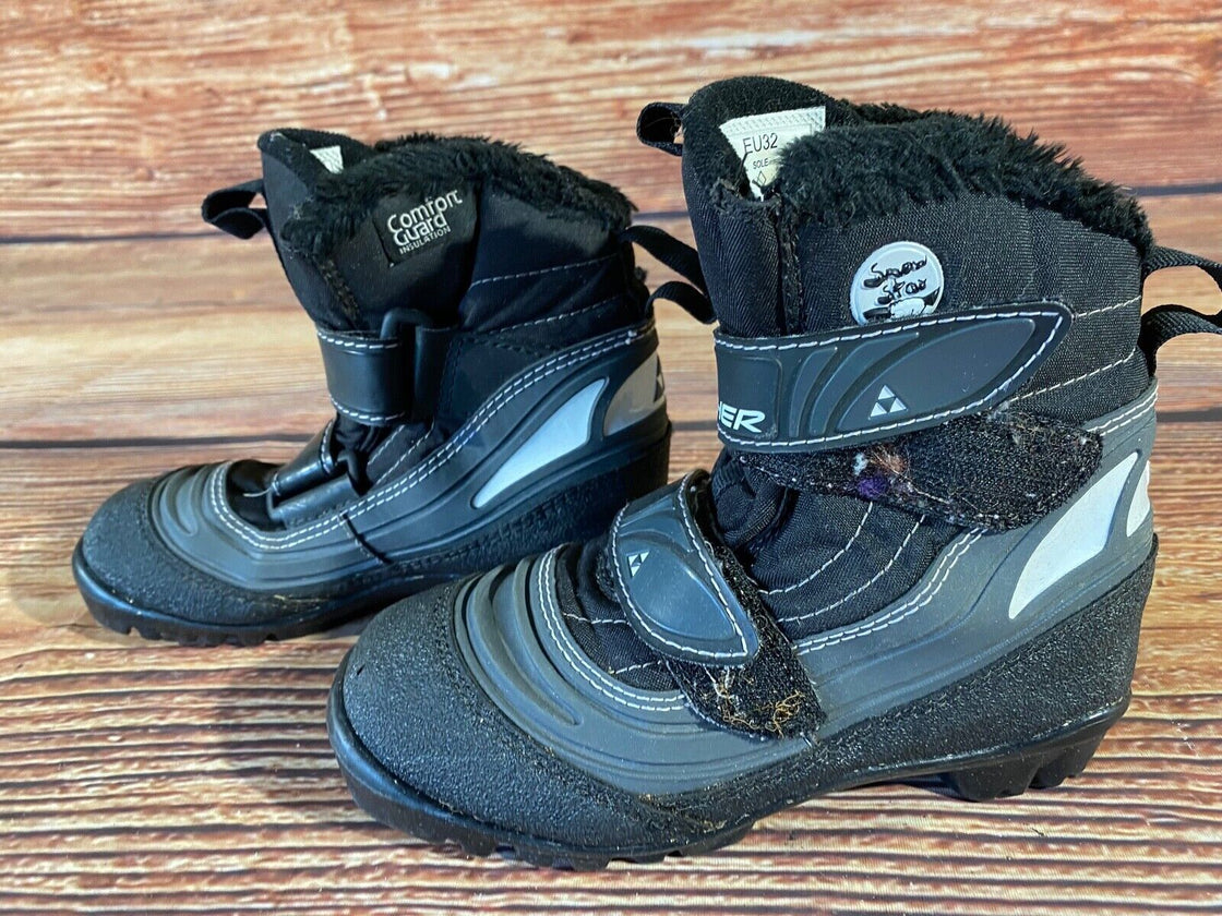 Fischer Snowstar Nordic Cross Country Ski Boots Kids Size EU32 US1.5 NNN F-644