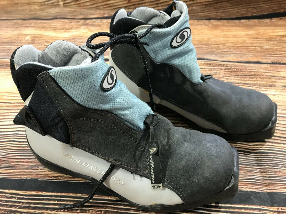 SALOMON Nordic Cross Country Ski Boots Size EU39 US7 SNS Profil
