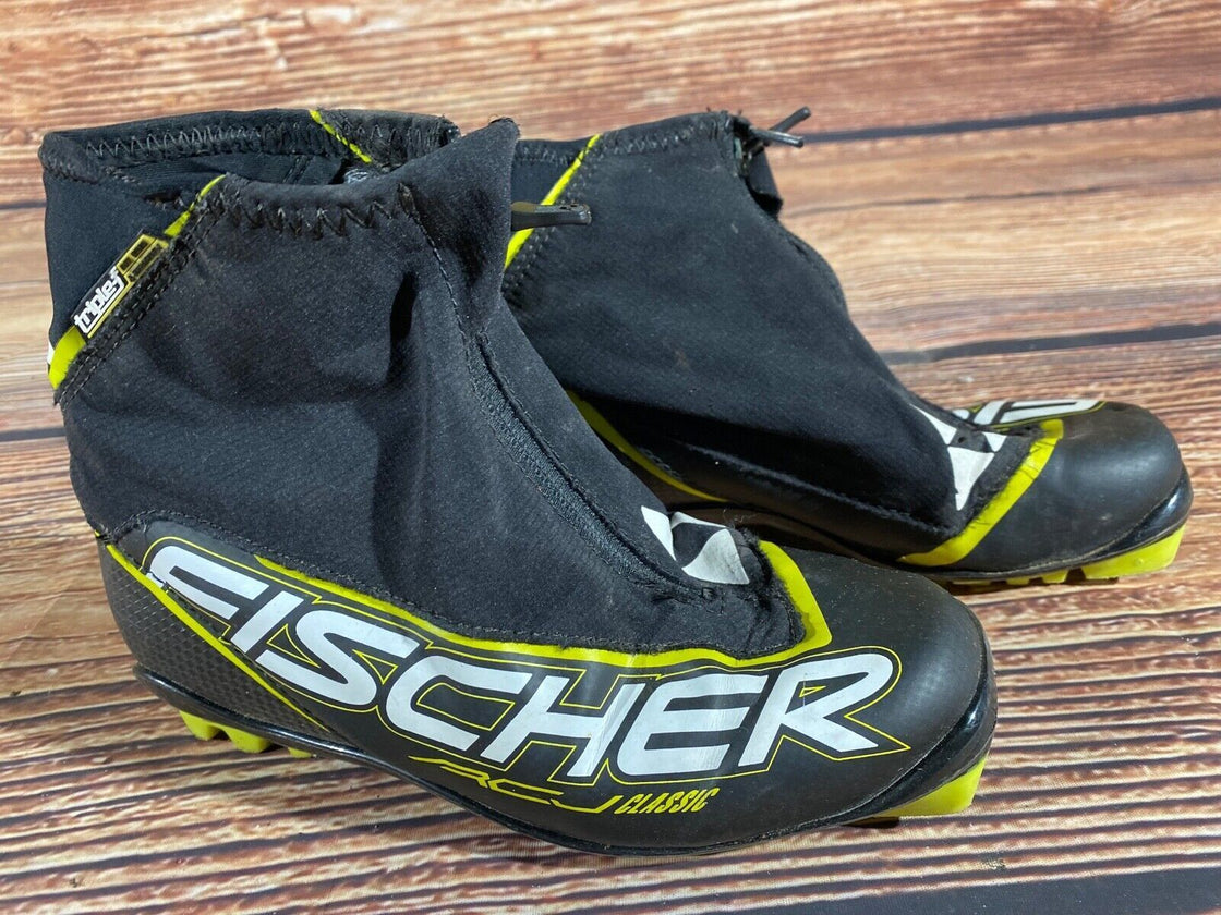 Fischer RCJ Classic Kids Cross Country Ski Boots Size EU36 U4.5 NNN F-582