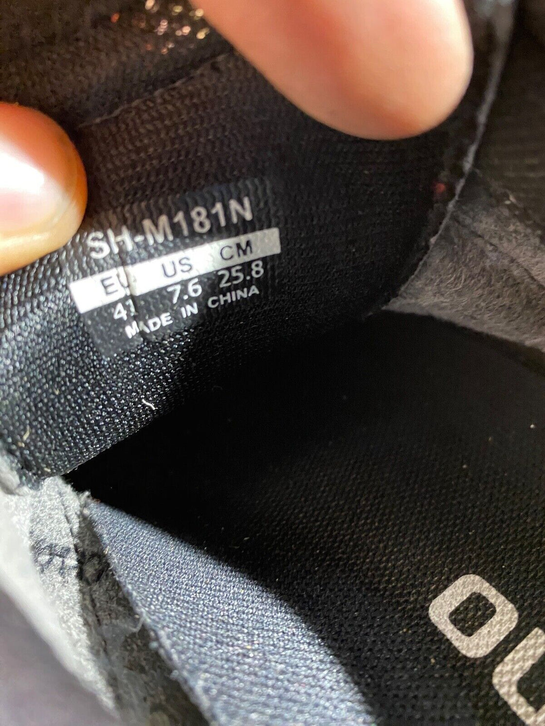 SHIMANO M181 Mtb Cycling Shoes Mountain Bike Size EU41 US7.6 Mondo 258