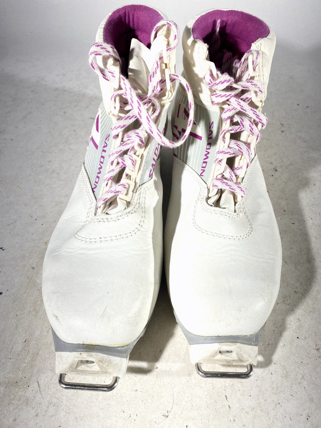 SALOMON Vintage Nordic Cross Country Ski Boots Size EU40 US7.5 SNS Old Bindings