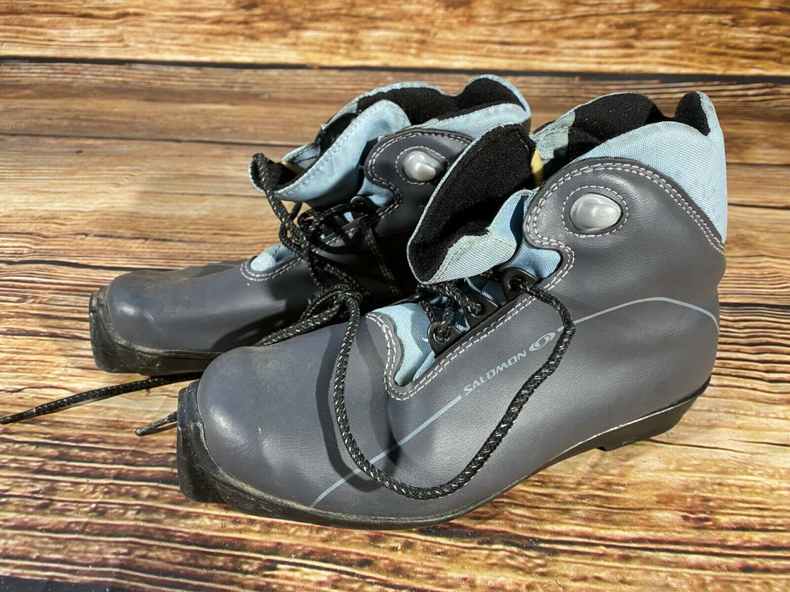SALOMON Nordic Cross Country Ski Boots Size EU38 US6.5 SNS profil