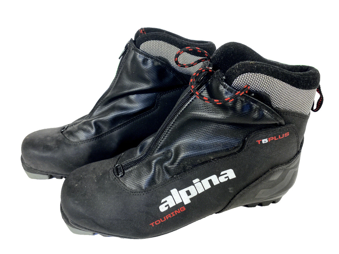 Alpina T5 Plus Nordic Cross Country Ski Boots Size EU43 US9.5 NNN bindings 74