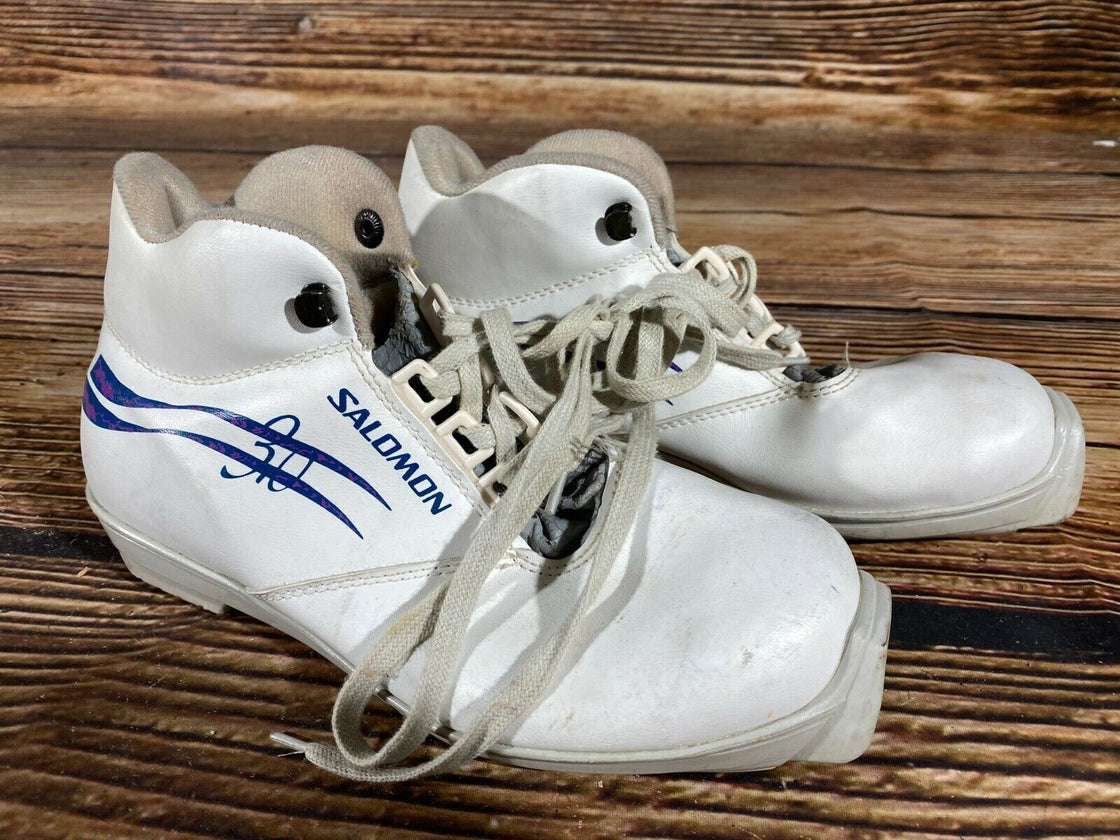 SALOMON 3.0 SR Nordic Cross Country Ski Boots Size EU37 US5 SNS profil