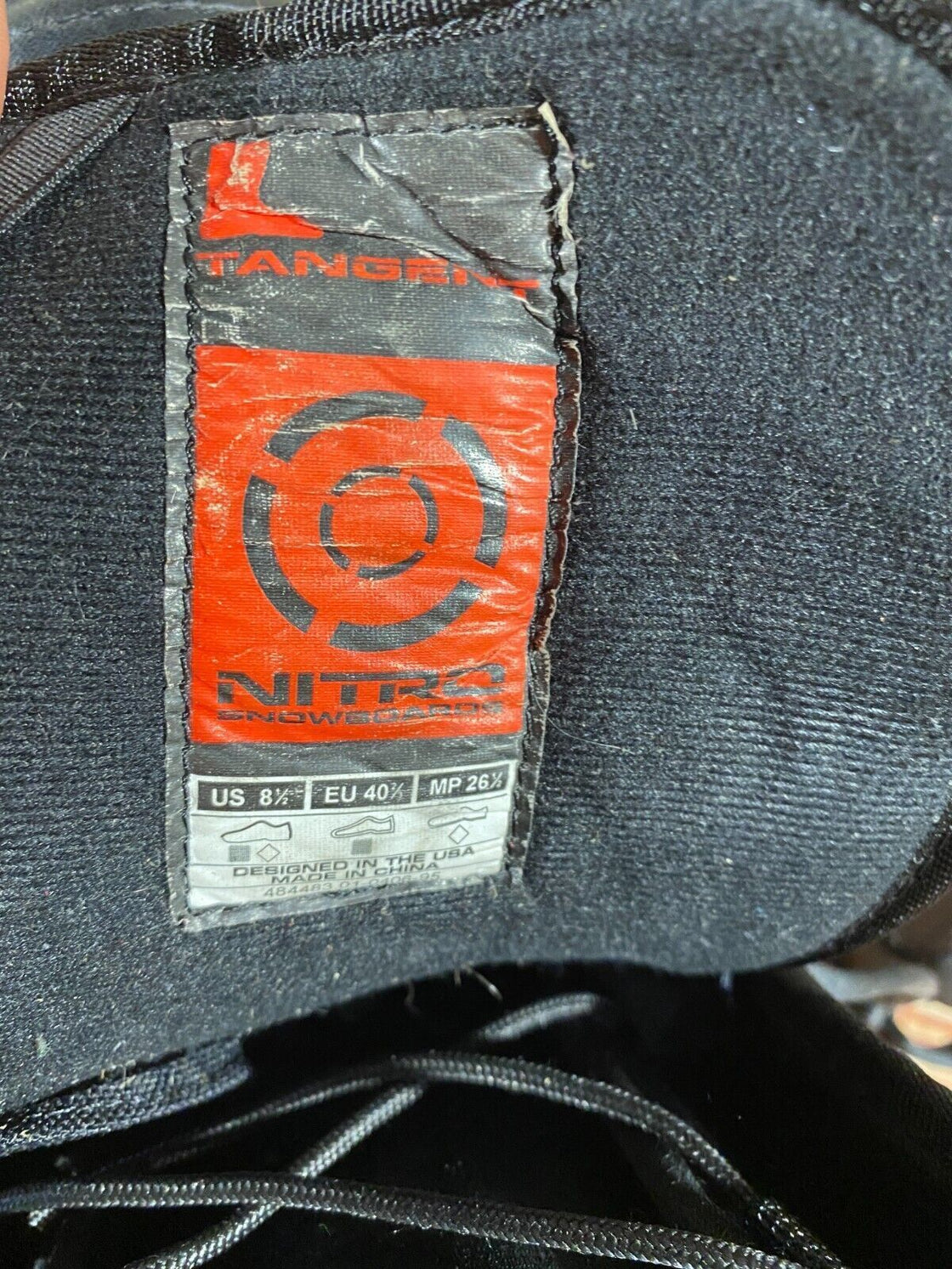NITRO Snowboard Boots Size EU40 2/3, US8.5, UK7.5, Mondo 255 mm