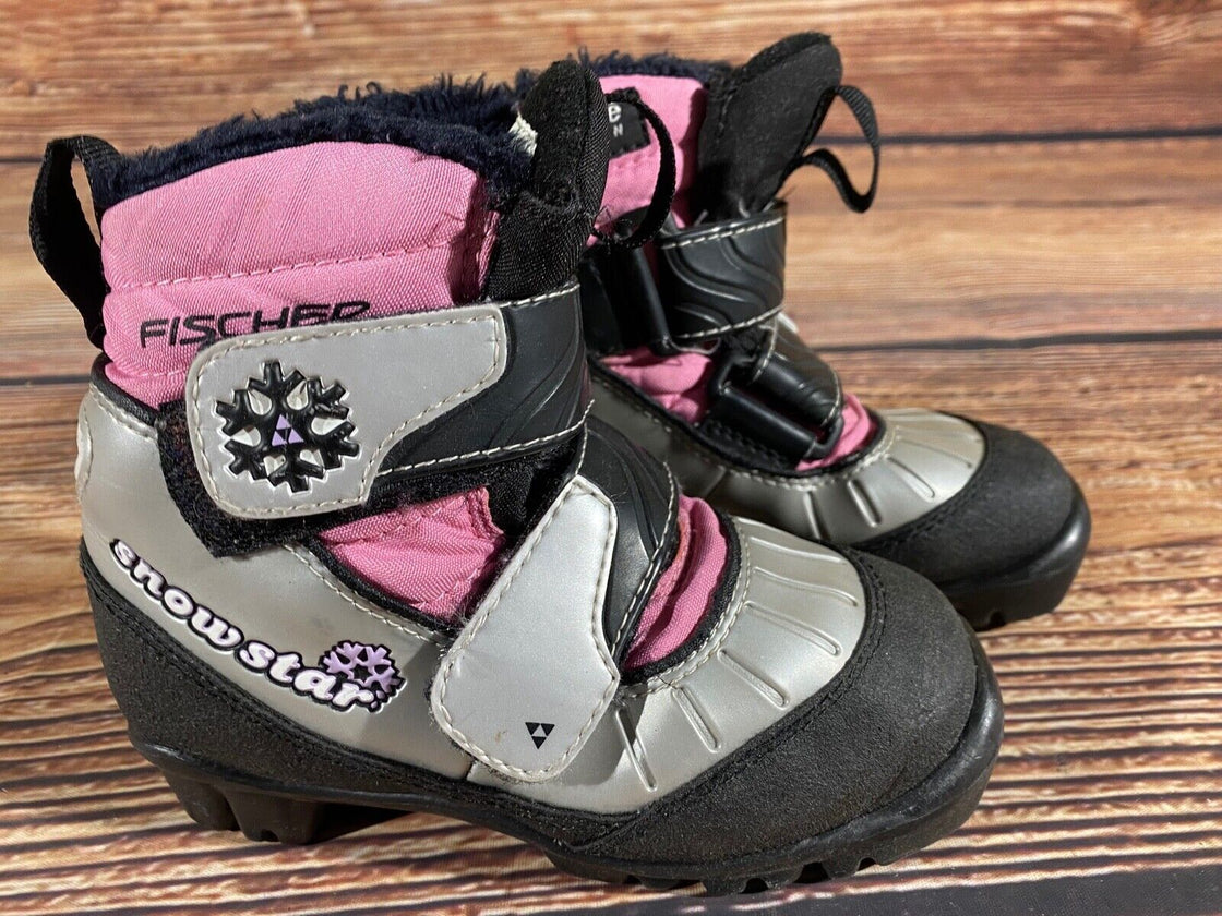 Fischer Snowstar Kids Cross Country Ski Boots Size EU27 US9.5 NNN F-549