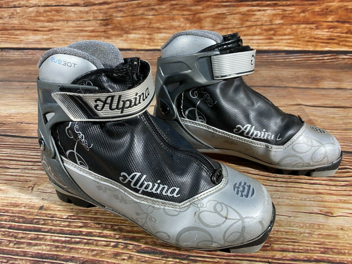 Alpina EVE30T Nordic Cross Country Ski Boots Size EU37 US5 NNN 654