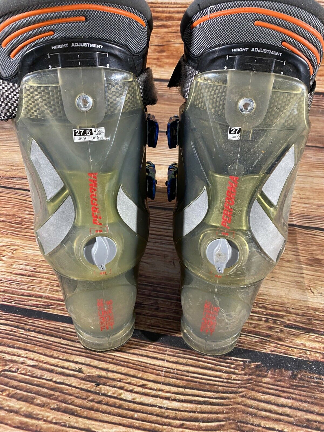 SALOMON CrossMax Alpine Ski Boots Size US9.5 Mondo 270 - 275mm Outer Sole 317mm