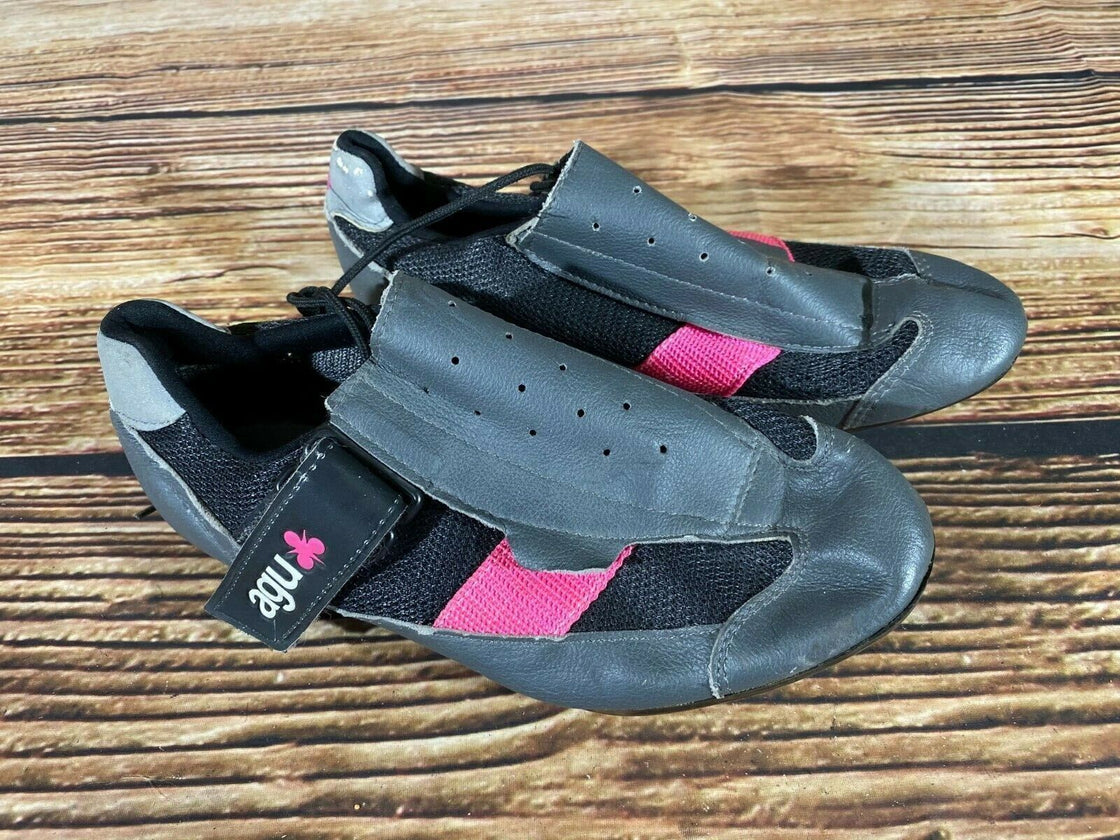AGU Road Cycling Shoes Clipless Biking Boots Ladies Size EU 41 With Delta Cleats