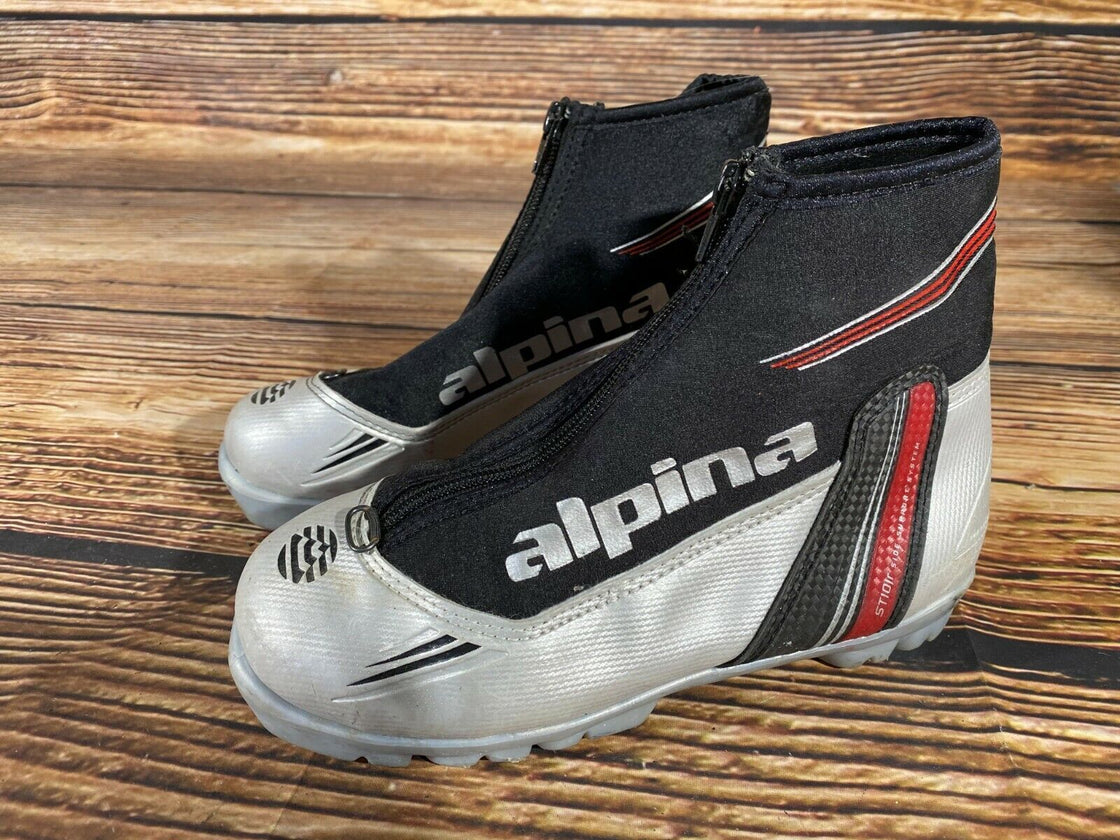 Alpina ST10jr Cross Country Ski Boots Classic Size EU37 US5 NNN Rottefella 928