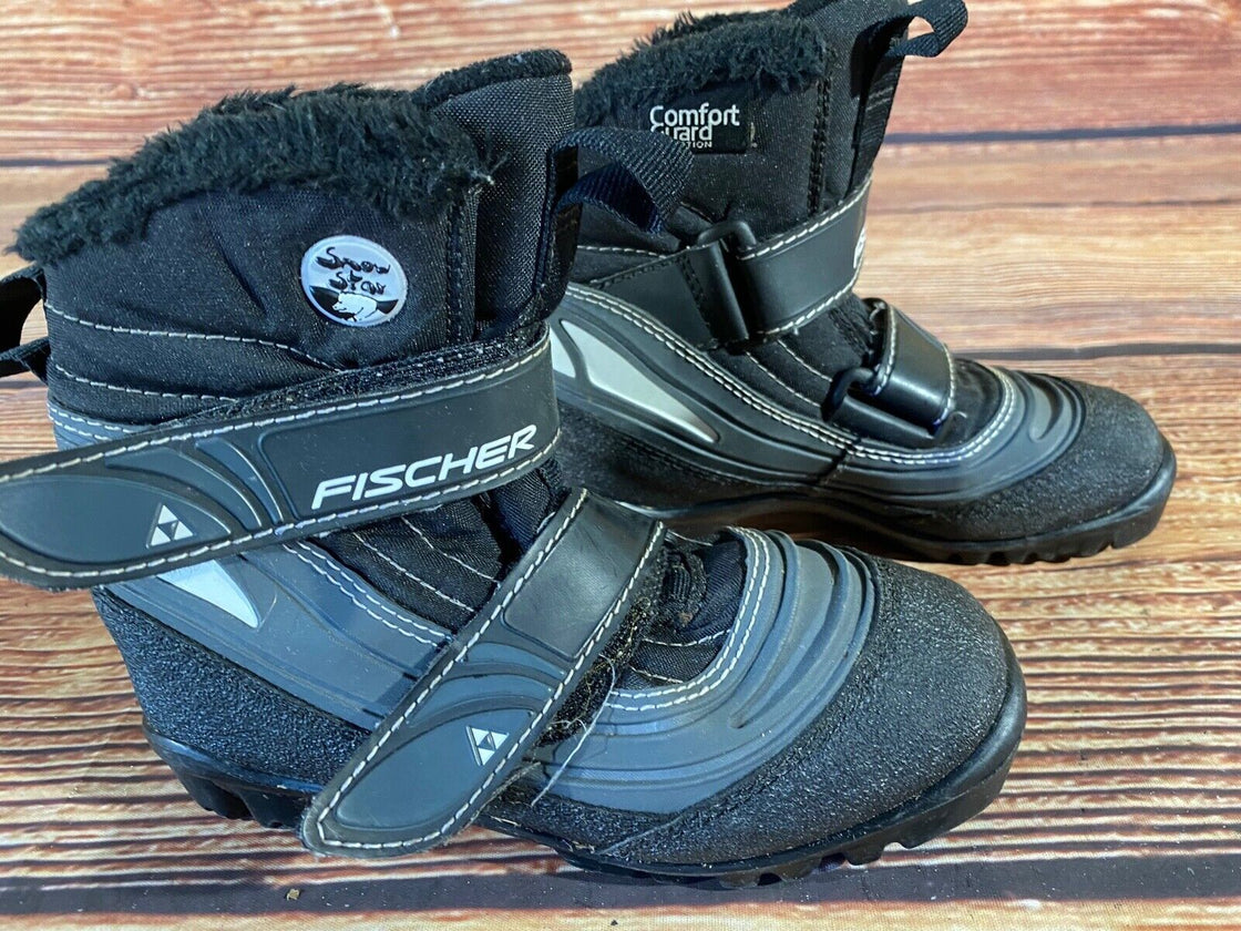 Fischer Snowstar Nordic Cross Country Ski Boots Kids Size EU32 US1.5 NNN F-644