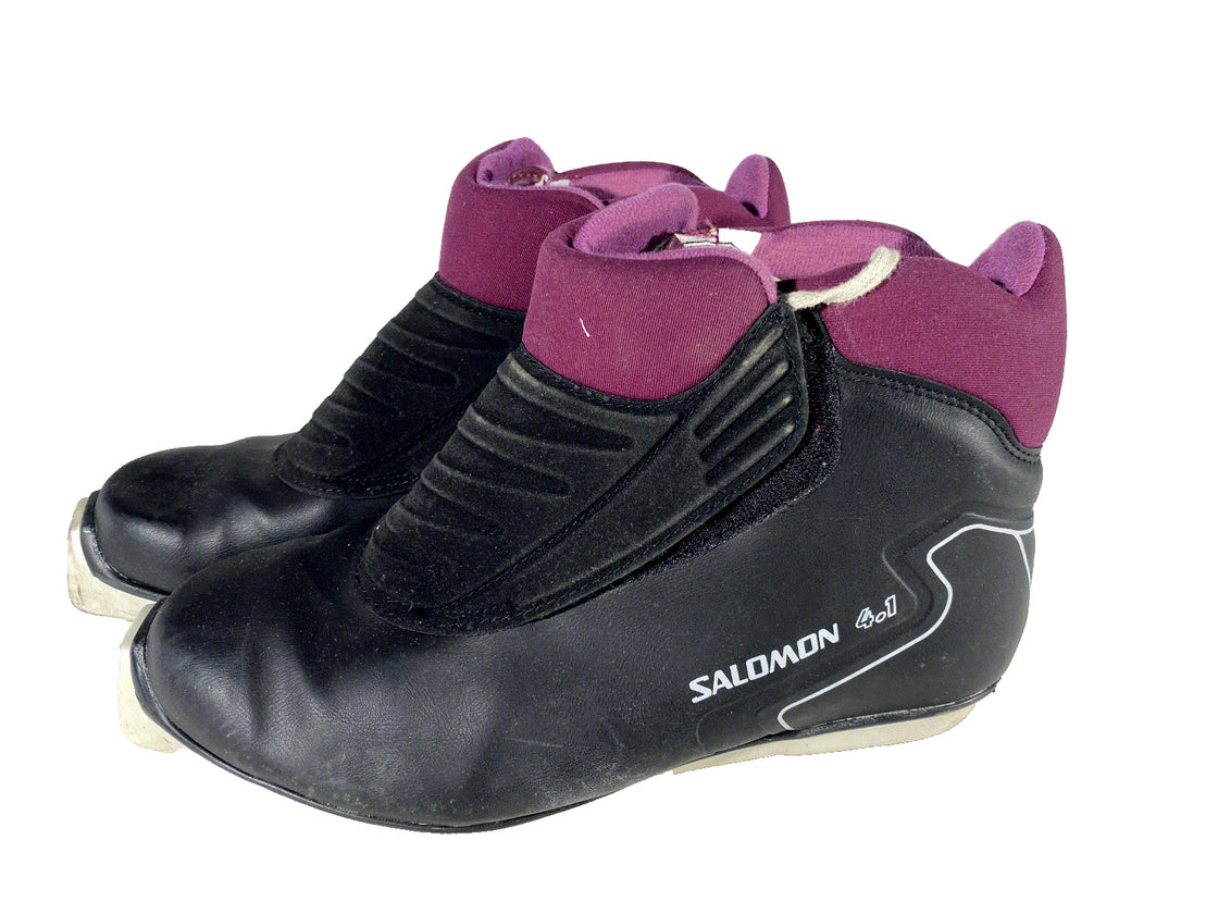 Salomon 4.1 Classic Nordic Cross Country Ski Boots Size EU44 US10 SNS Profil