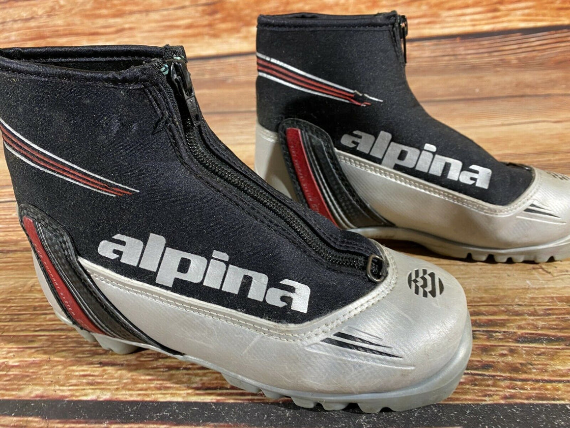 Alpina ST10jr Kids Nordic Cross Country Ski Boots Size EU34 US3 for NNN A-438