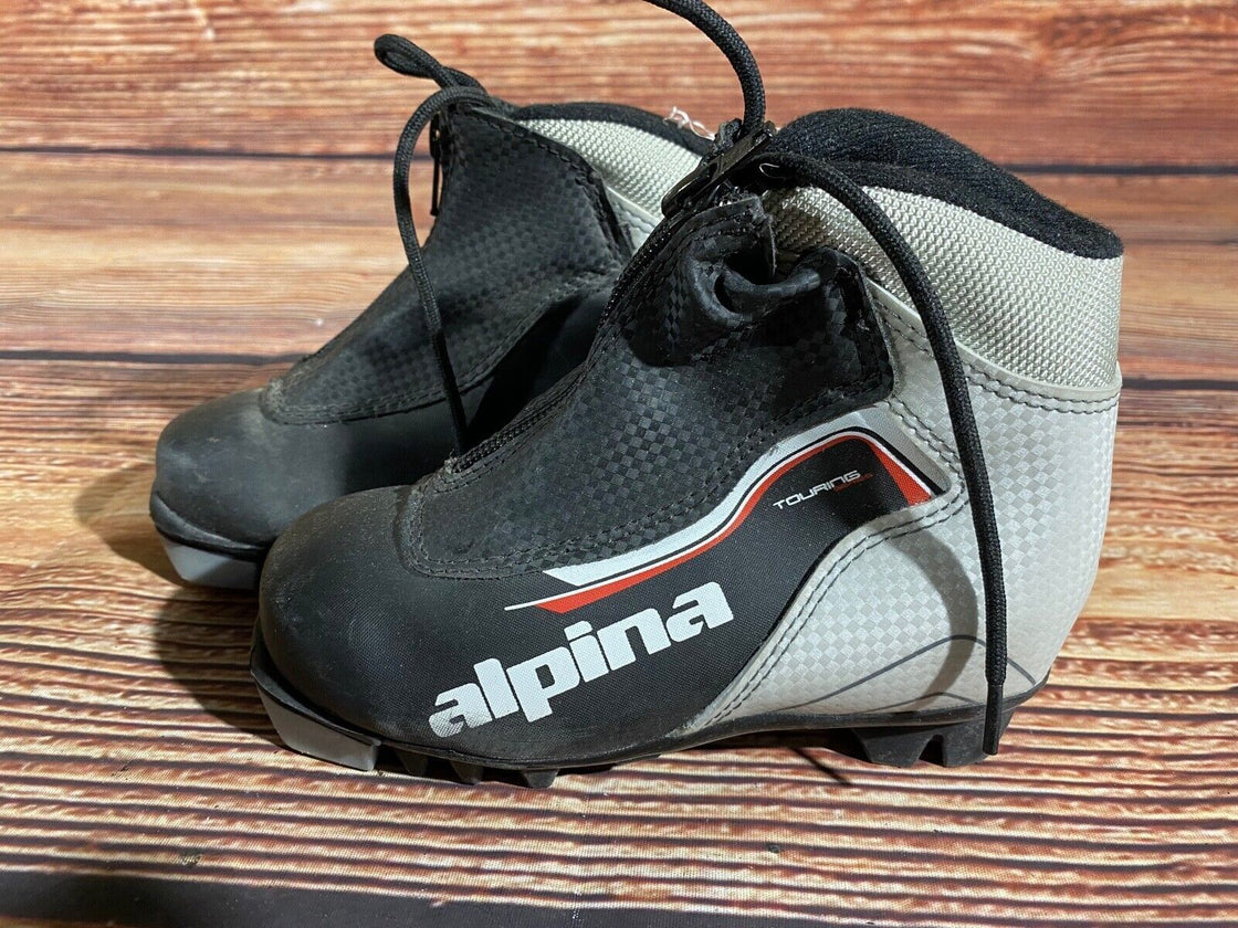 Alpina Touring Kids Nordic Cross Country Ski Boots Size EU29 US11 NNN A-1319