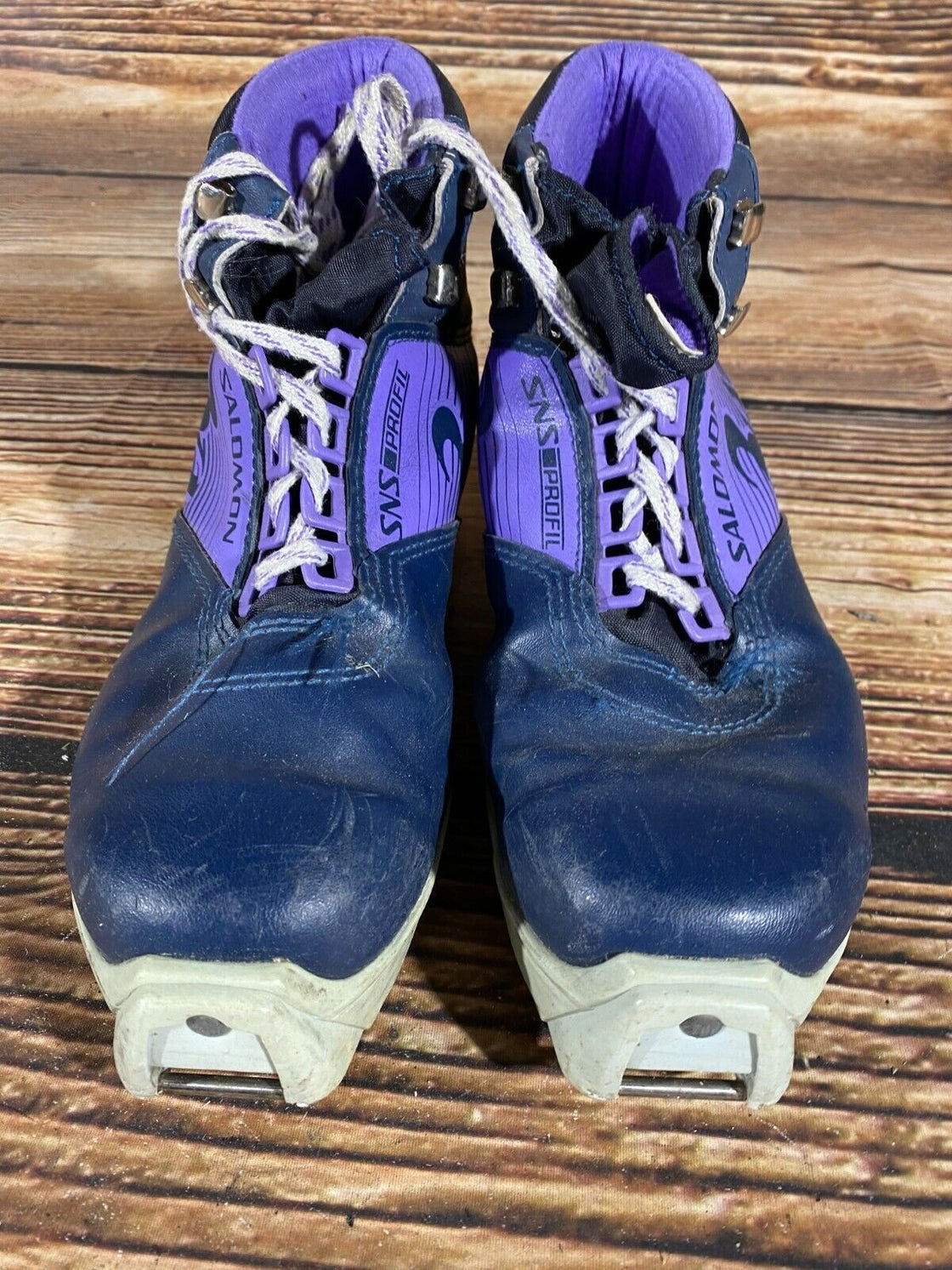 SALOMON 361 SR Nordic Cross Country Ski Boots Size EU40 US7.5 SNS profil