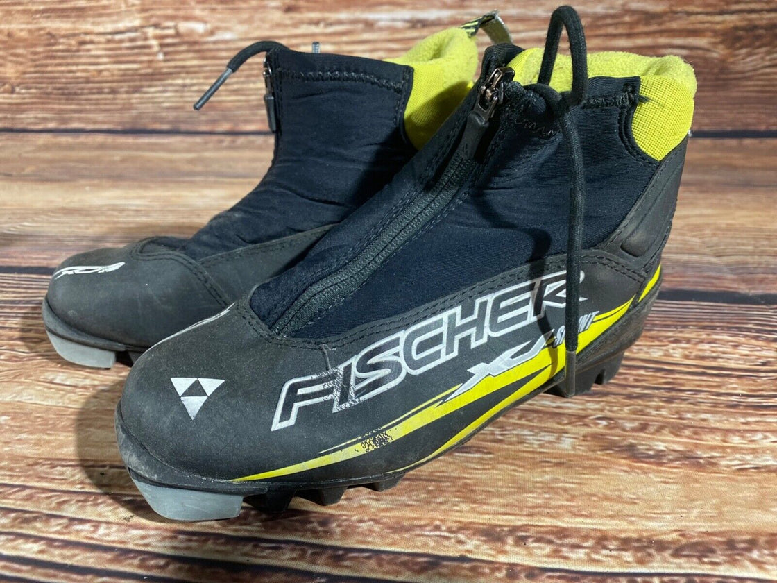 Fischer XJ Sprint Kids Nordic Cross Country Ski Boots Size EU34 US3 NNN F-522