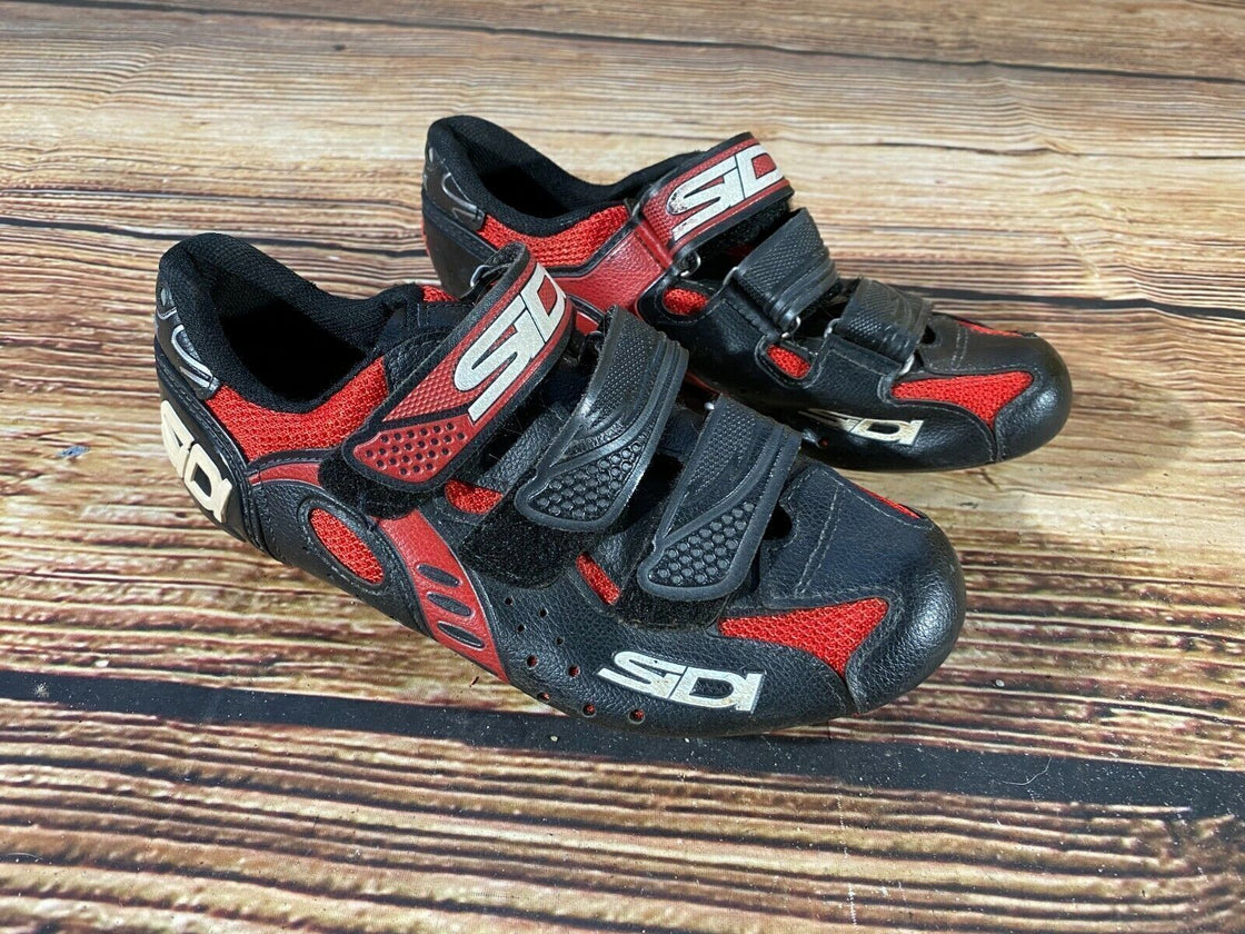 SIDI Road Cycling Shoes Clipless Biking Boots Size EU 38 with Cleats