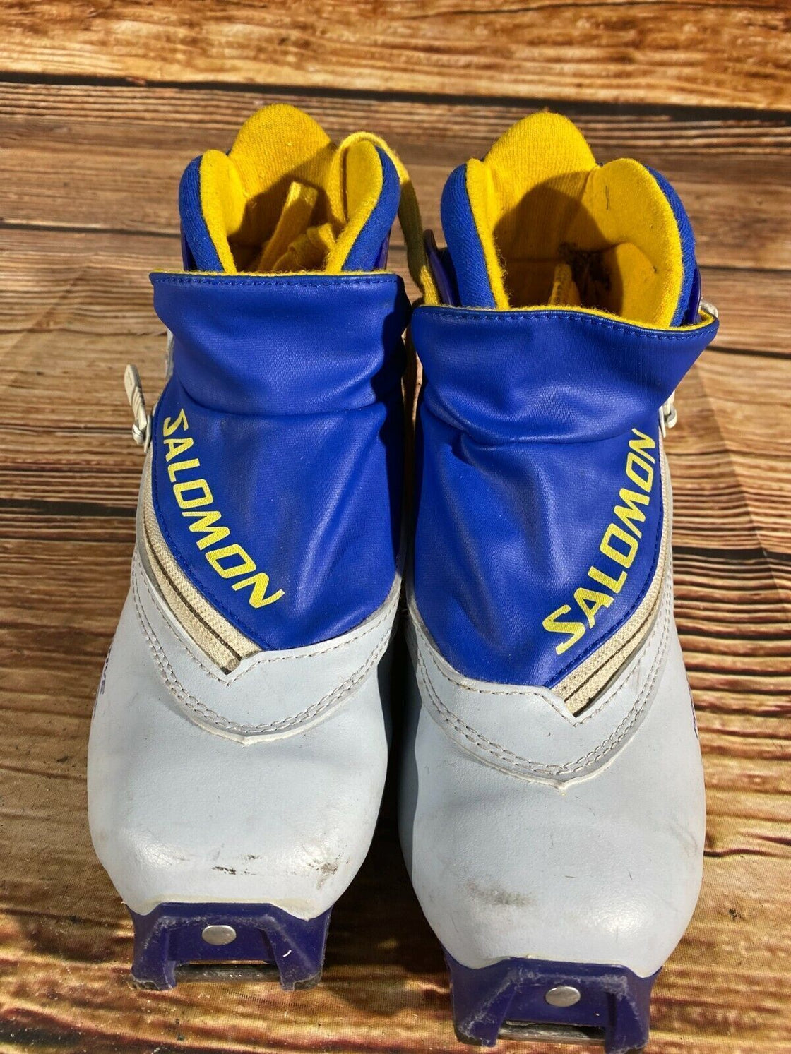 SALOMON 8.1 SC Kids Nordic Cross Country Ski Boots Size EU36 2/3 US4.5 SNS S-57