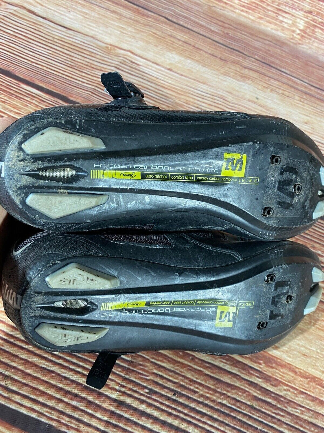 MAVIC Carbon Road Cycling Shoes 3 Bolts Unisex Size EU43 1/3  US9.5 Mondo 274