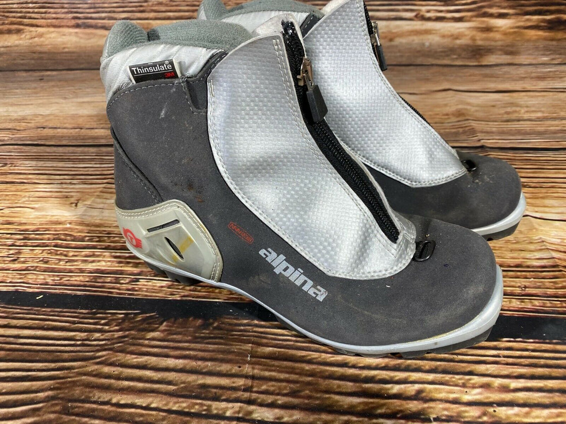 Alpina 236 Cross Country Ski Boots Classic Size EU38 US6 NNN Rottefella 897