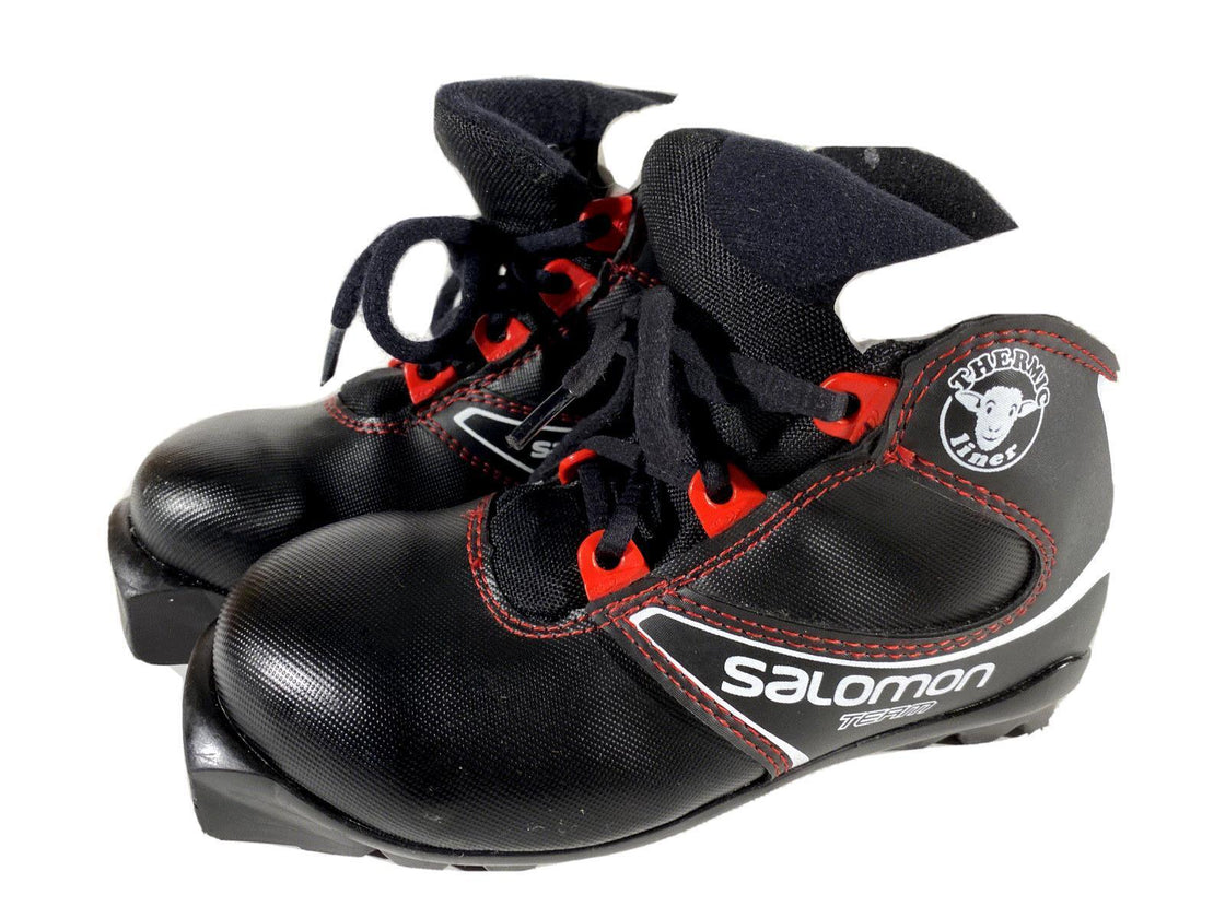 Salomon Kids Nordic Cross Country Ski Boots Size EU30.5 US12K SNS Profil S114