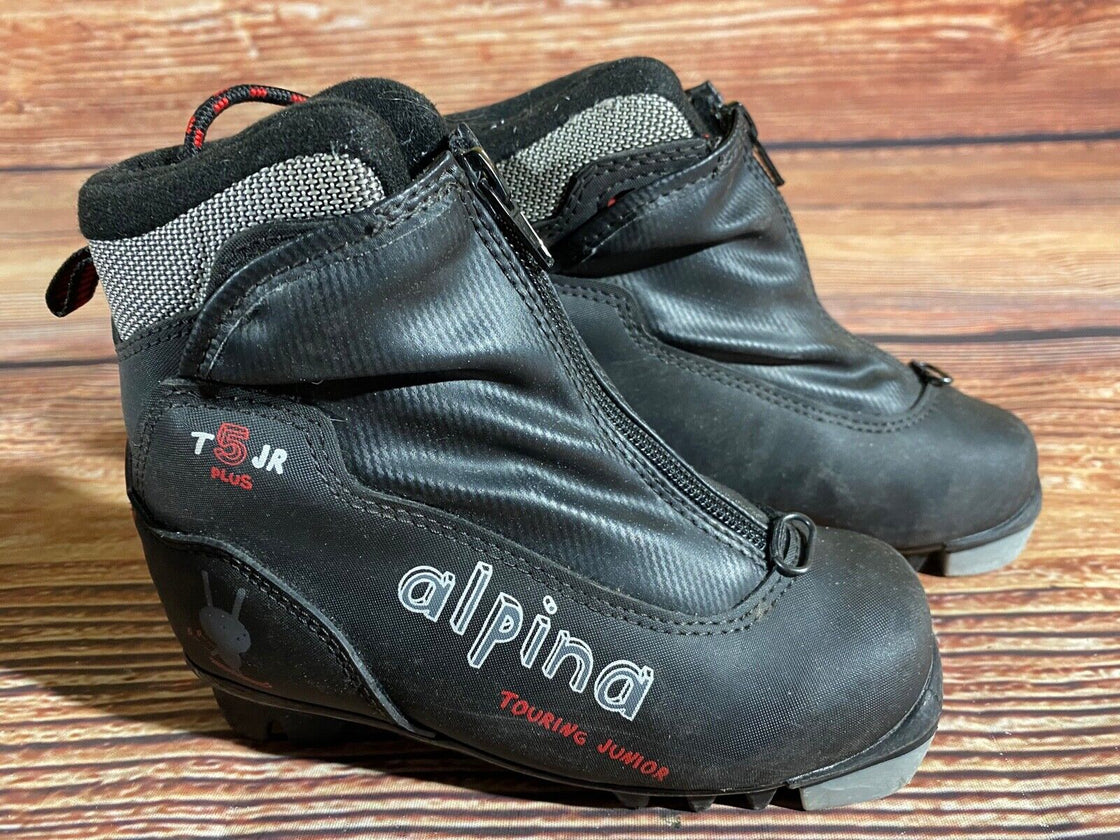 Alpina T5 jr Kids Nordic Cross Country Ski Boots Size EU29 US11 NNN A-1225