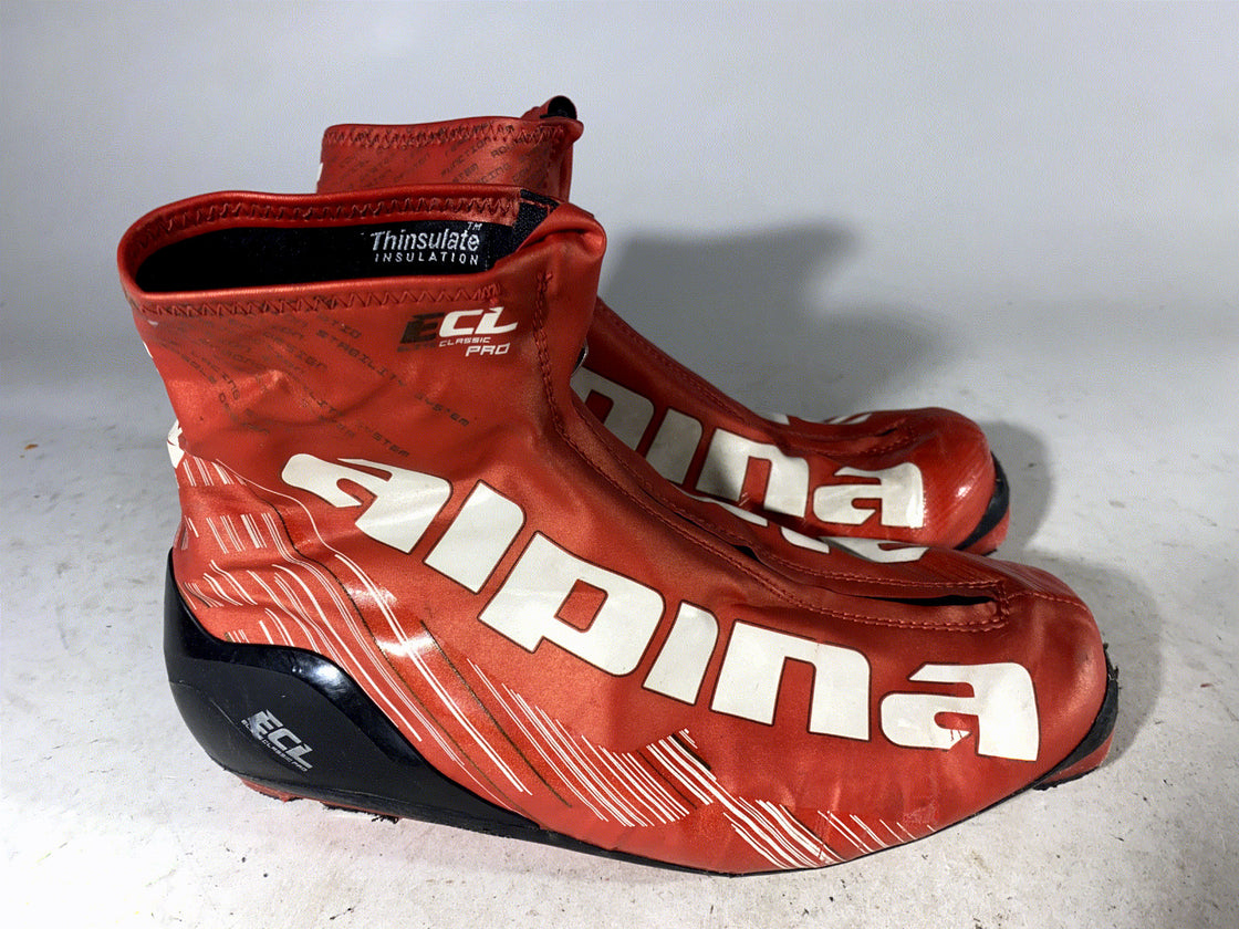Alpina ECL Elite Classic Nordic Cross Country Ski Boots Size EU40 US7.5 for NNN
