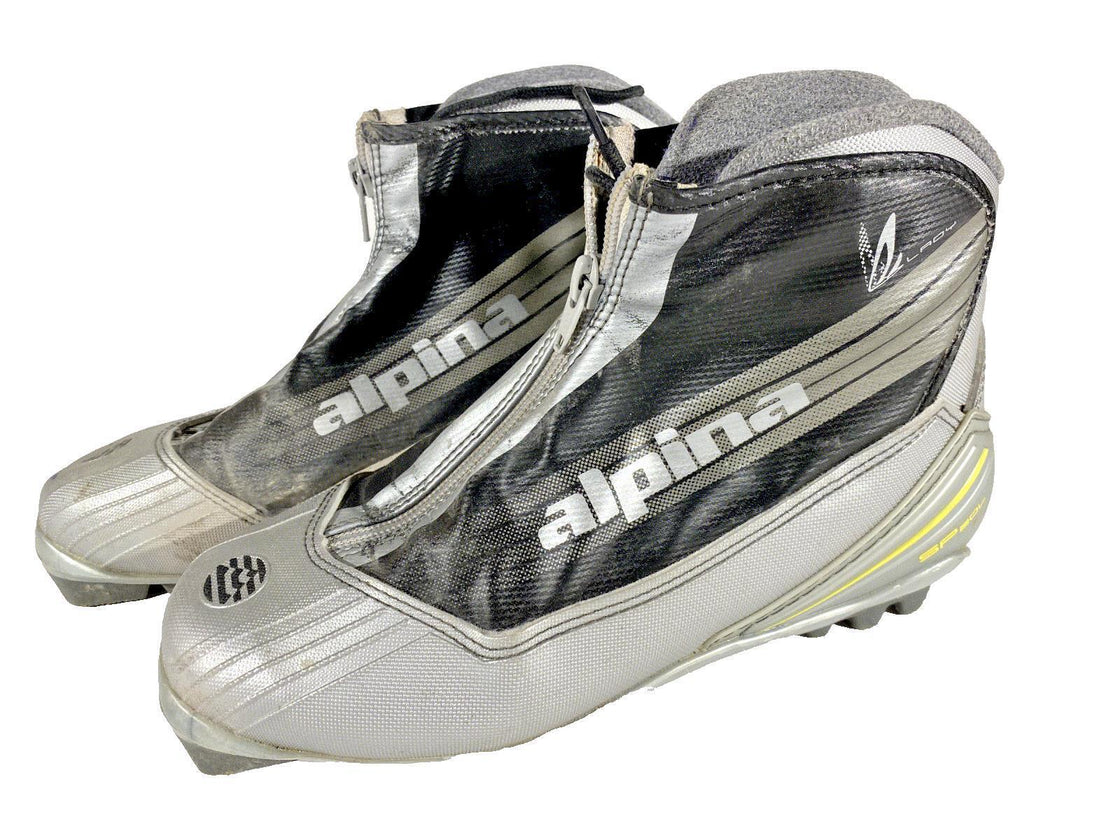 Alpina SP20L Nordic Cross Country Ski Boots Size EU38 US7 for NNN 1052