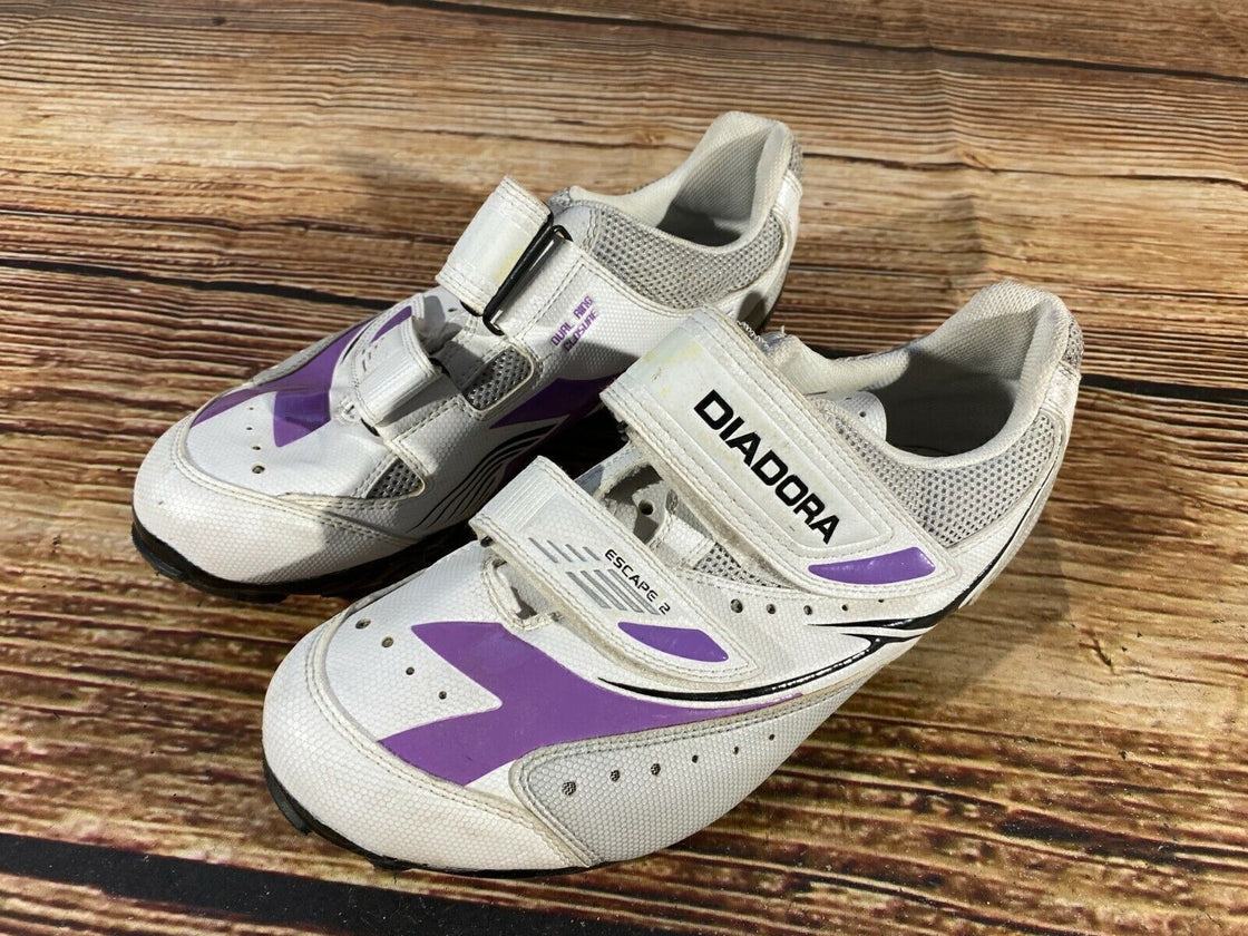 DIADORA Escape 2 Cycling MTB Shoes Mountain Biking Boots Ladies Size EU39