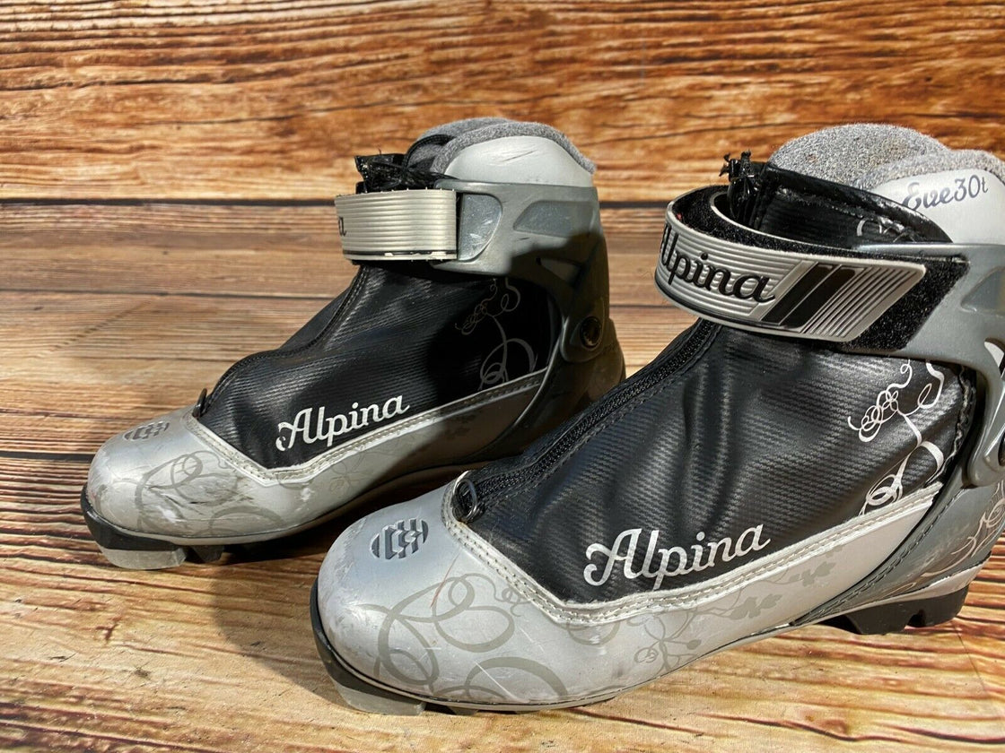 Alpina EVE30T Nordic Cross Country Ski Boots Size EU37 US5 NNN 654