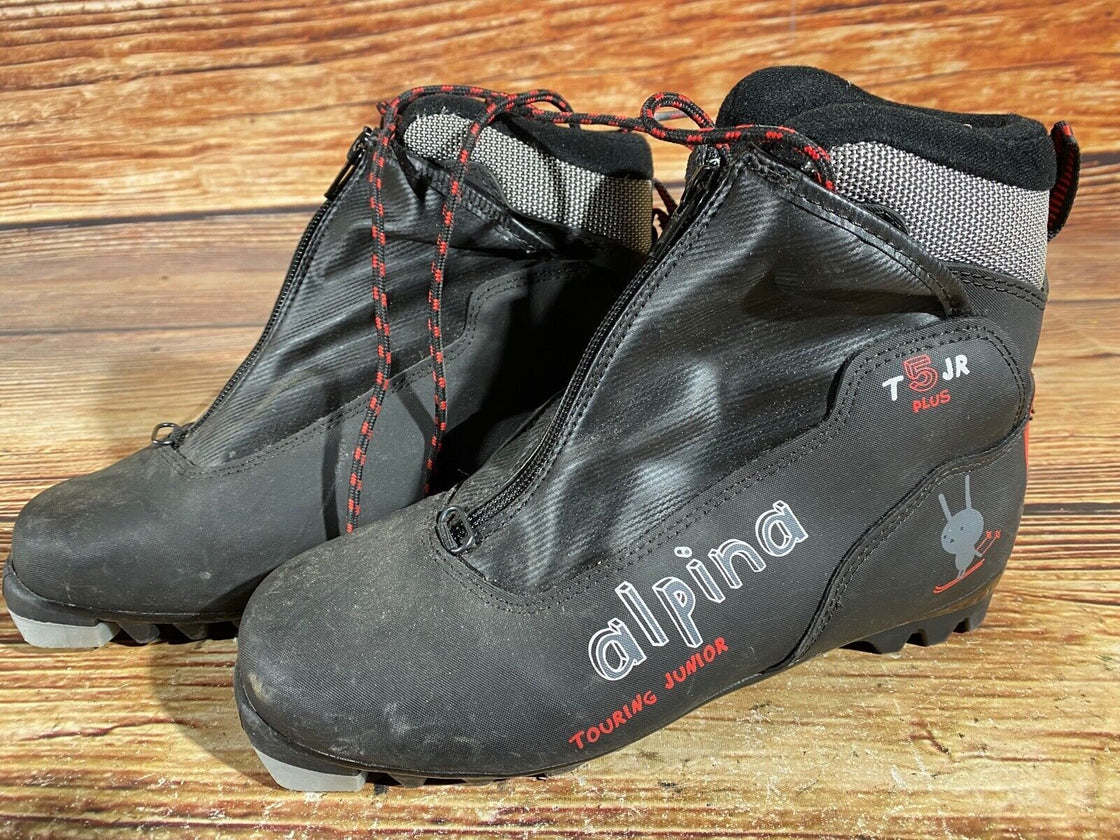 Alpina T5jr Nordic Cross Country Ski Boots Size EU38 US6 for NNN 676