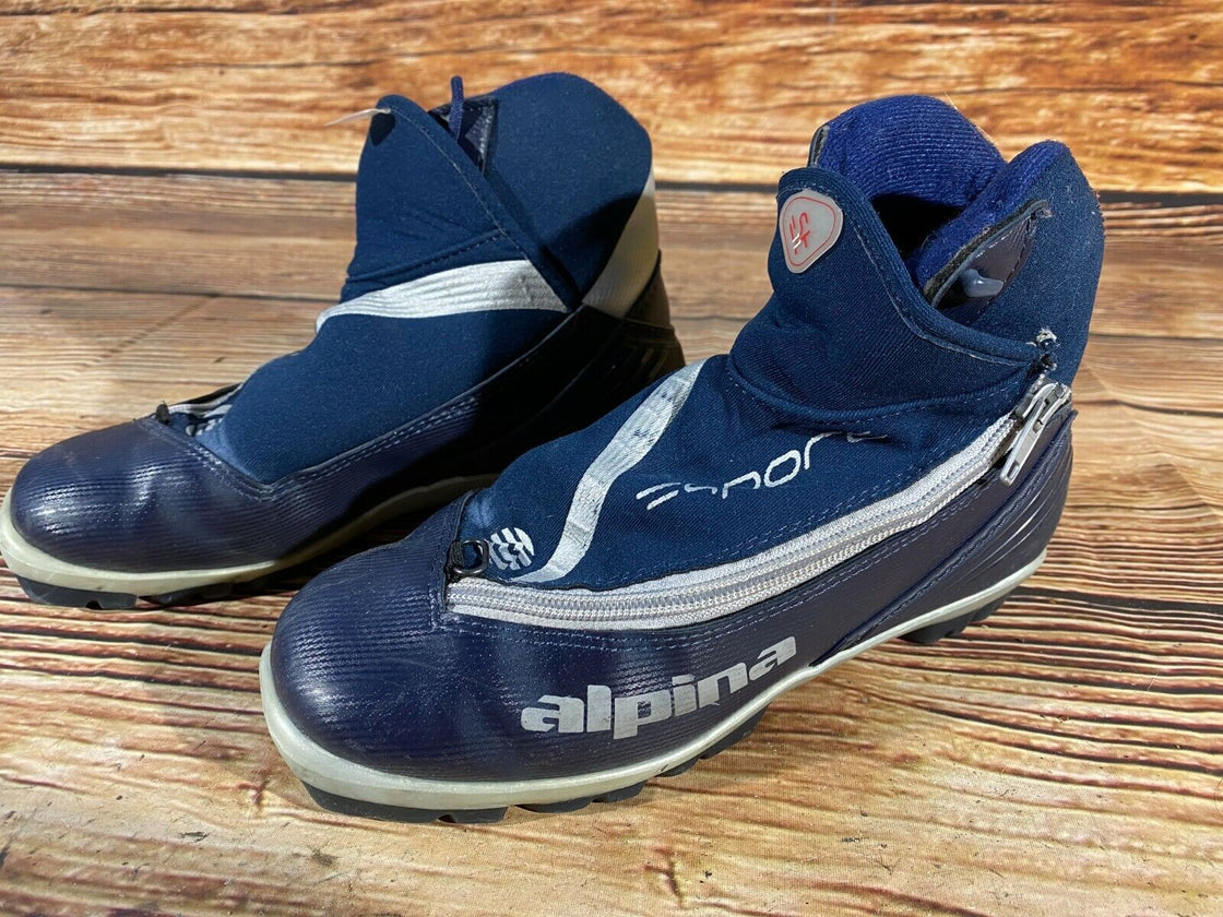 Alpina ST11 Nordic Cross Country Ski Boots Size EU38 US6 NNN bindings 591