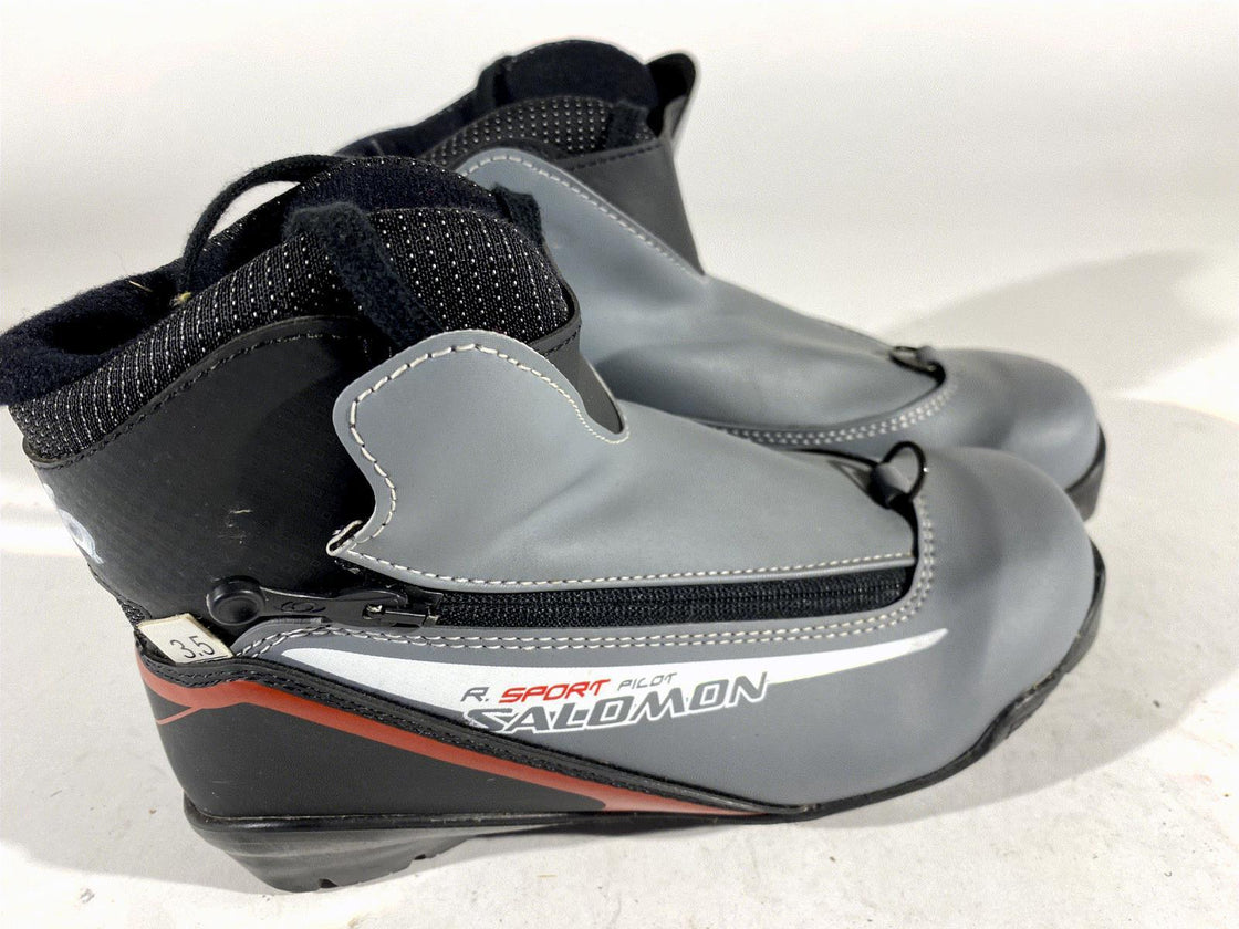 SALOMON R Sport Nordic Cross Country Ski Boots Size EU36 US4 SNS Pilot