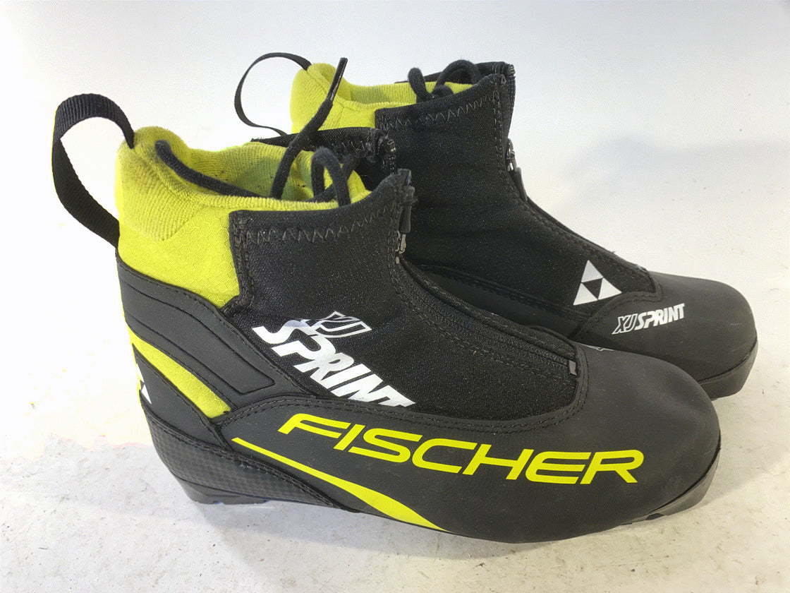 Fischer XJ Sprint Classic Nordic Cross Country Ski Boots Size EU37 US5 NNN 412