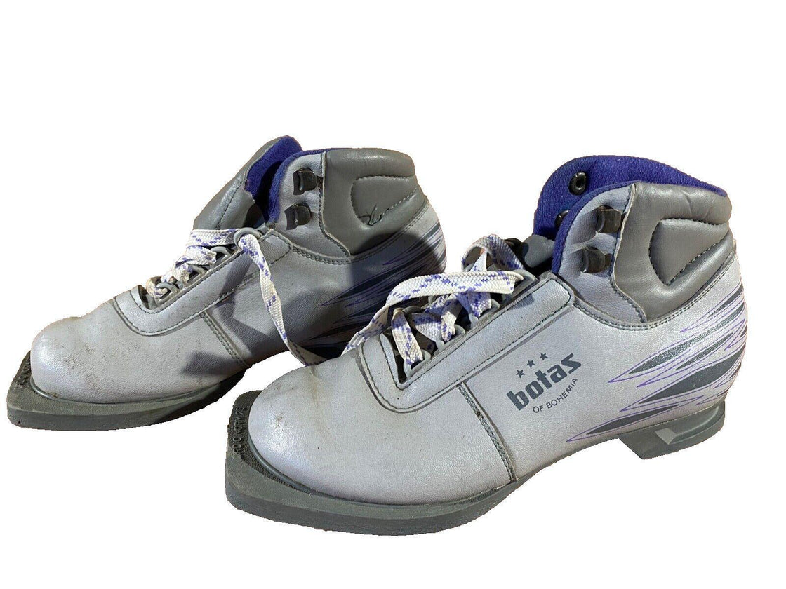 Botas Retro Vintage Cross Country Nordic Norm Ski Boots Size EU38 US6 NN 75mm