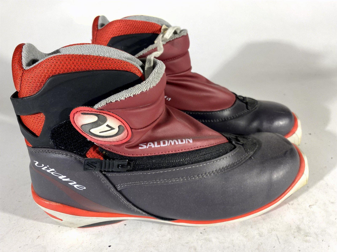 SALOMON Vitane 7 Nordic Cross Country Ski Boots Size EU42 US9.5 SNS Profil