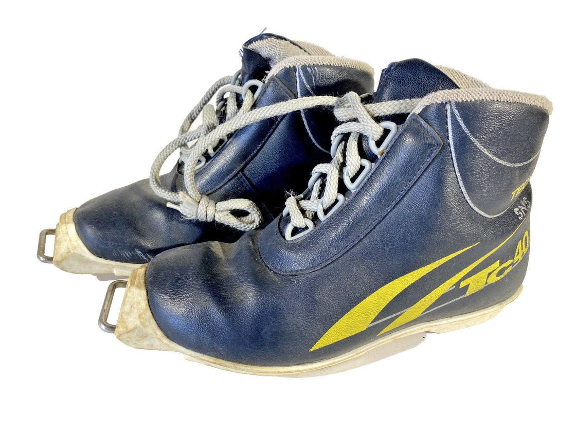 Tecno TC40 Cross Country Ski Boots Kids Size EU32 US12 for SNS Old Bindings 1215