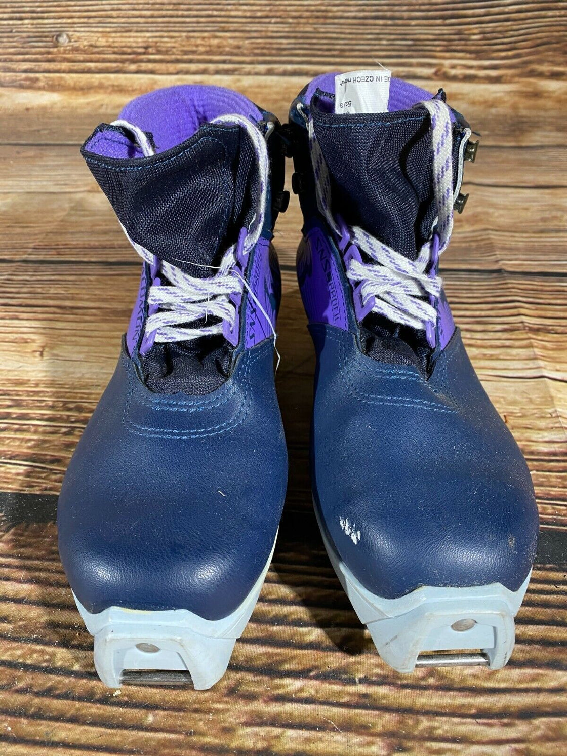 SALOMON 361 SR Nordic Cross Country Ski Boots Size EU39 US7 SNS profil