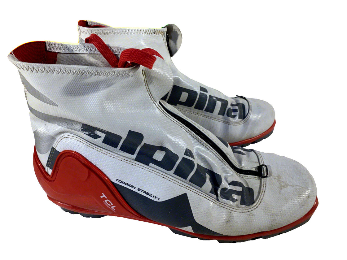 Alpina TCL Classic Nordic Cross Country Ski Boots Size EU46 US12 for NNN 282