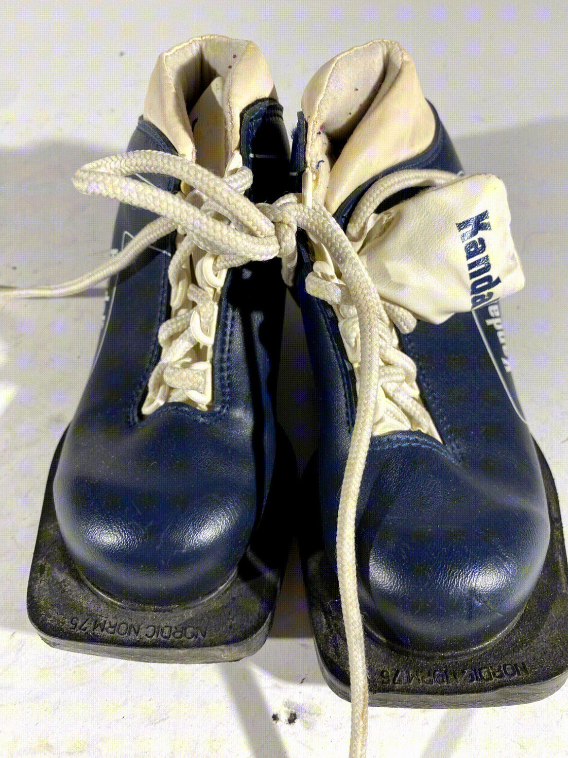 Kandahar Kids Vintage Nordic Norm Cross Country Ski Boots Size EU30 US12 NN 75mm