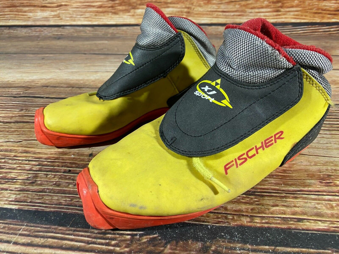Fischer XJ Sport Kids Nordic Cross Country Ski Boots Size EU35 SNS Profil F-167