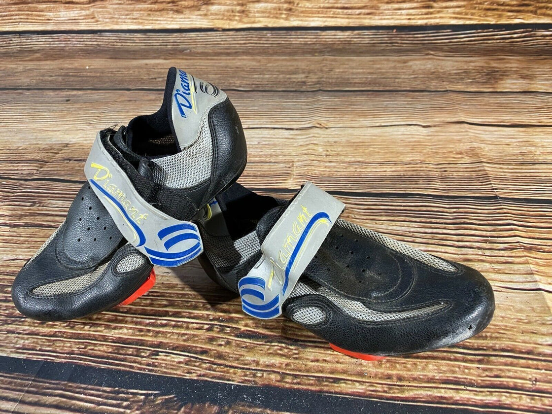 DIAMANTI Vintage Road Cycling Shoes Clipless Biking Boots Size EU 38 with Cleats