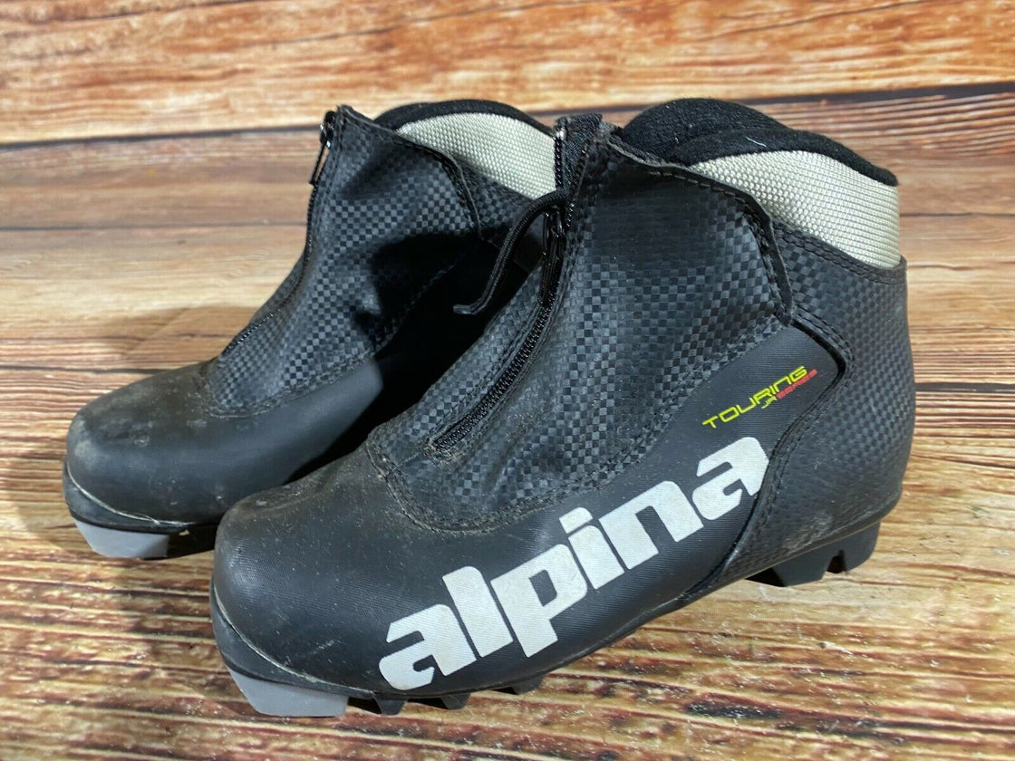 Alpina Touring Kids Nordic Cross Country Ski Boots Size EU34 US3 for NNN A-352
