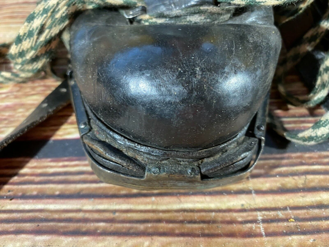 Handcrafted Vintage Leather Alpine Ski Boots US8, UK7, Mondo 260 Cable Bindings