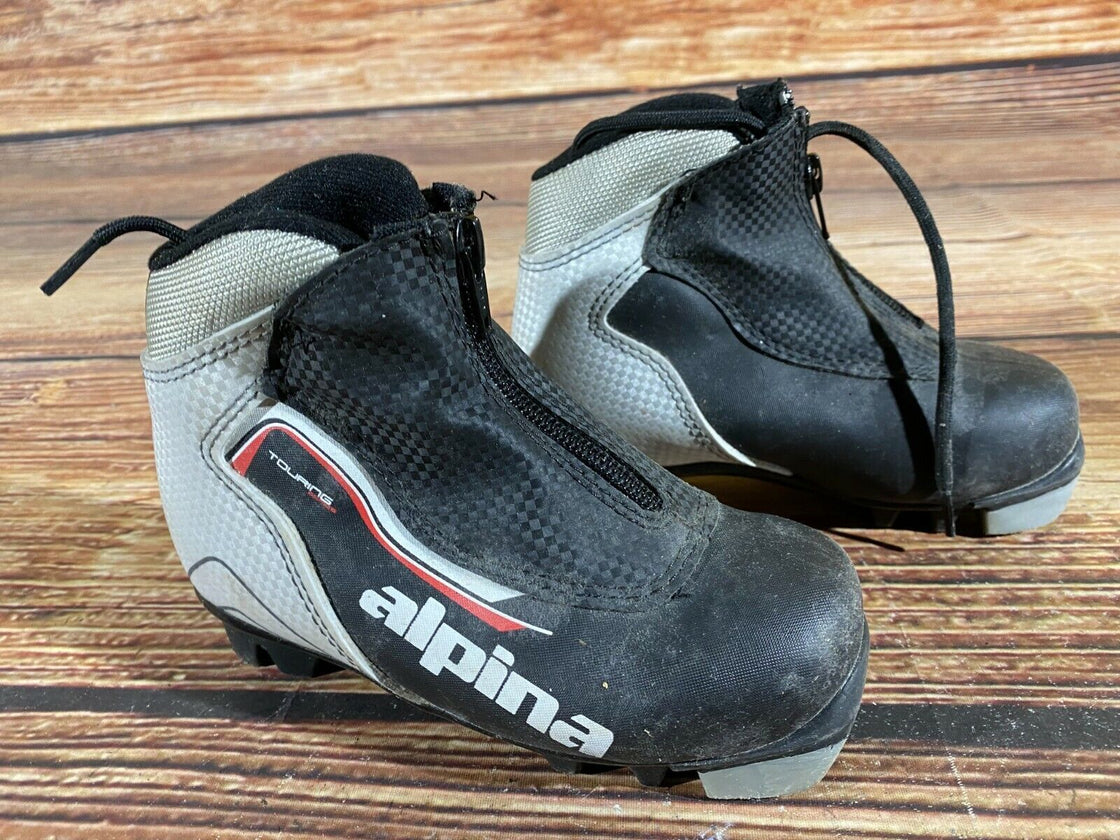 Alpina Touring Kids Nordic Cross Country Ski Boots Size EU28 US10.5 for NNN A-21