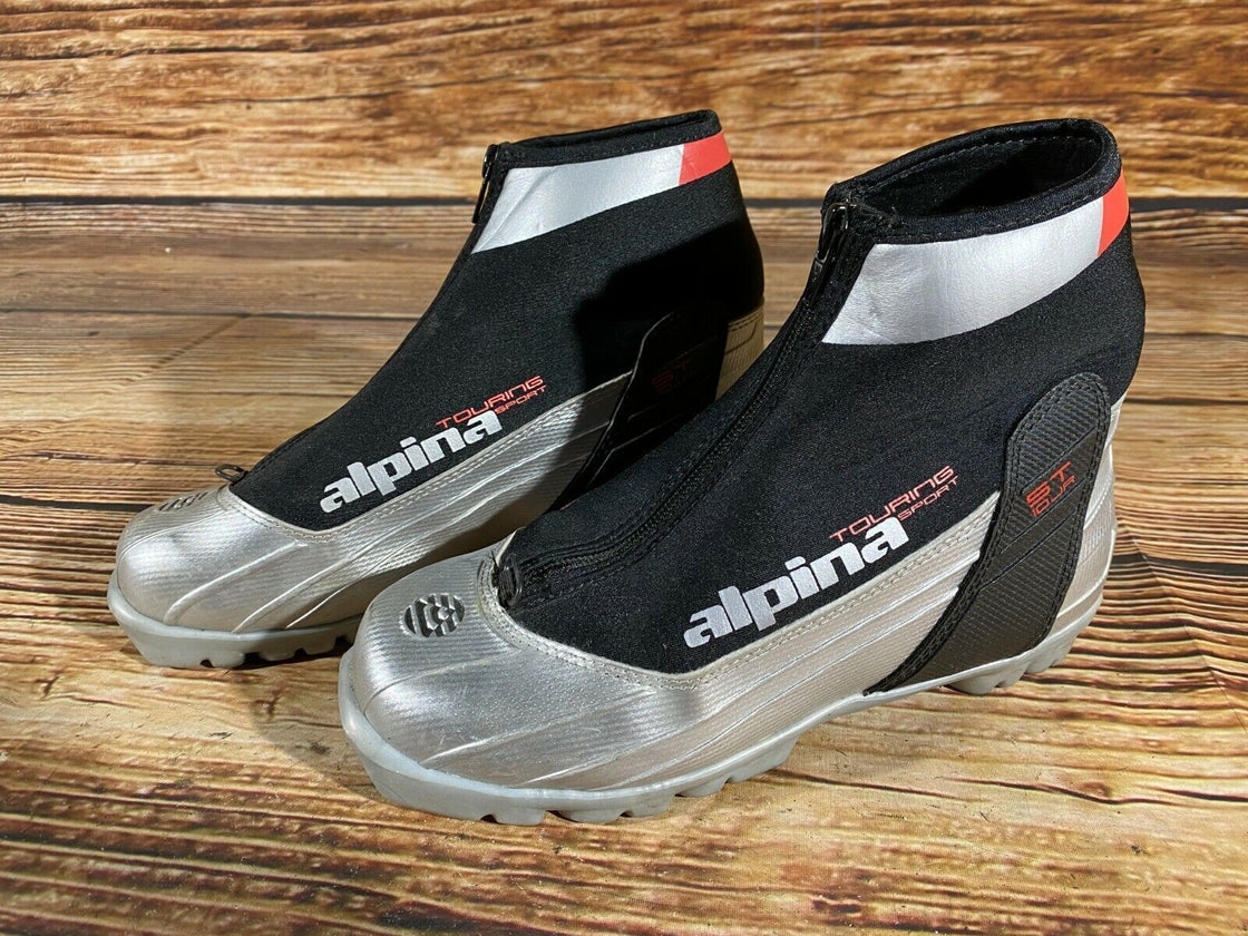 Alpina ST10 JR Nordic Cross Country Ski Boots Size EU37 US5 NNN bindings 867