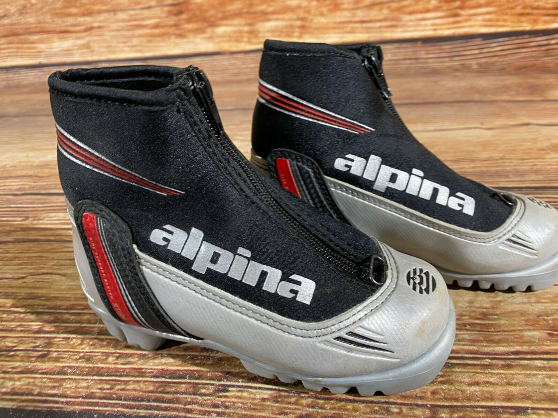 Alpina ST10j Kids Nordic Cross Country Ski Boots Size EU29 US11 for NNN A-401